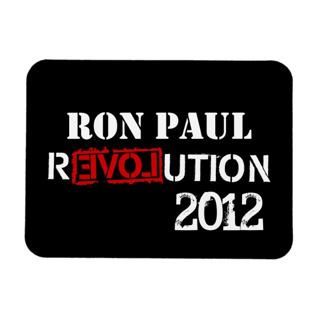 Imán Revolución Ron Paul 2012 (Horizontal)