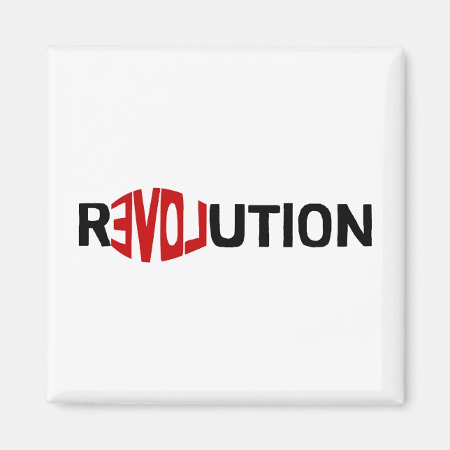 Imán REVOLUCIÓN ~ Truismo magnético (Frente)