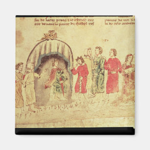 Imán Rey Arturo y su corte, del romano
