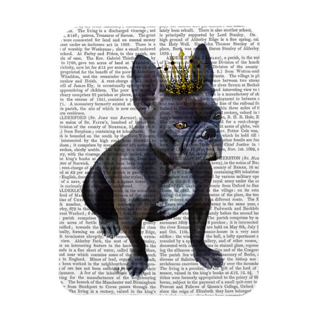 Imán Rey Bulldog francés (Vertical)
