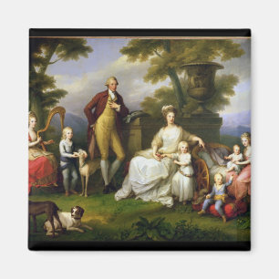 Imán Rey de Fernando IV de Nápoles, y su familia