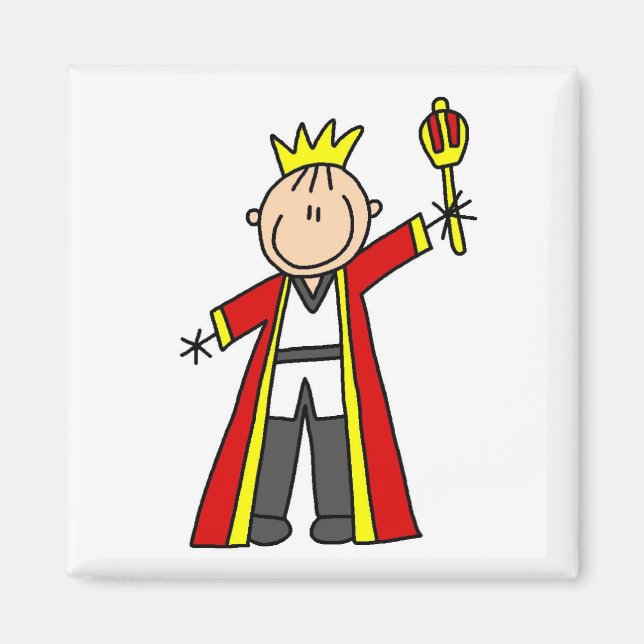 Imán Rey de figuras de palitos (Frente)