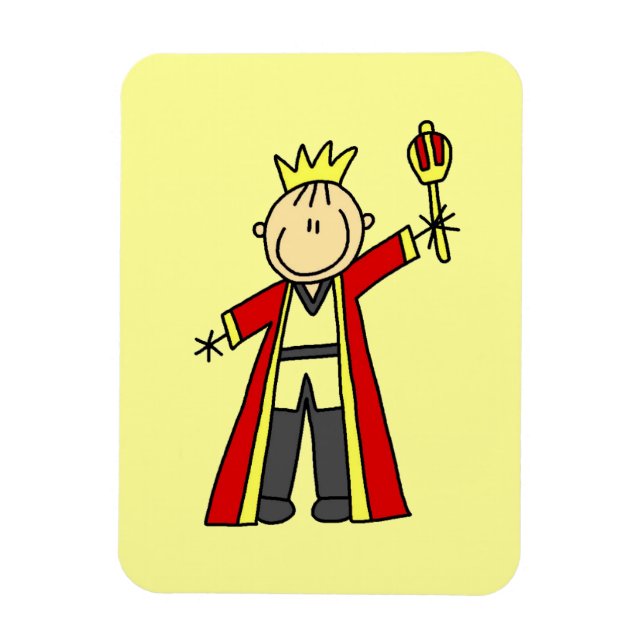 Imán Rey de figuras de palitos (Vertical)