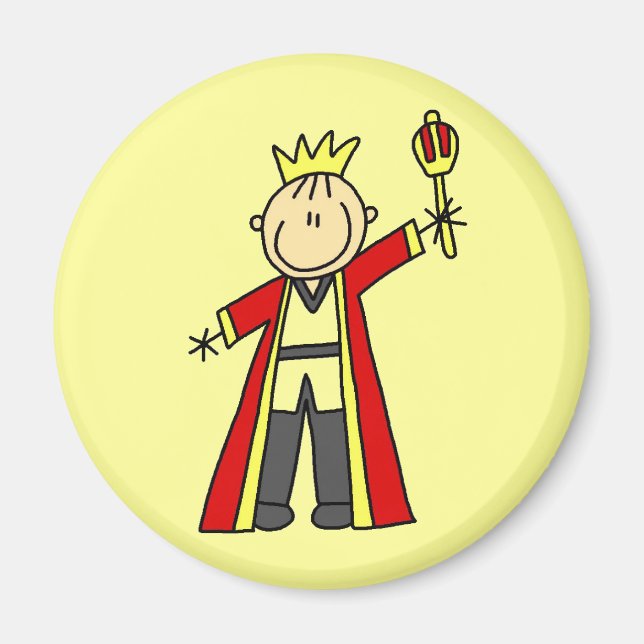 Imán Rey de Figuras de Palitos (Frente)