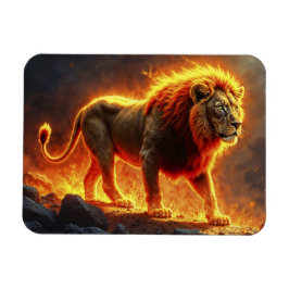 Imán Rey de las bestias León majestuoso animal infernal