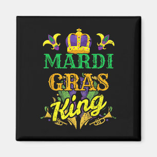 Imán Rey de Mardi Gras Disfraz de Carnaval para Hombres