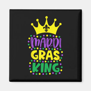 Imán Rey de Mardi Gras Hombres Mardi Gras