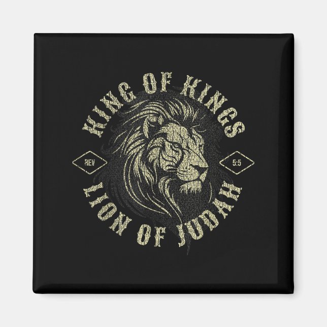 Imán Rey De Reyes León De Judá Fe Cristiana Religiosa (Frente)
