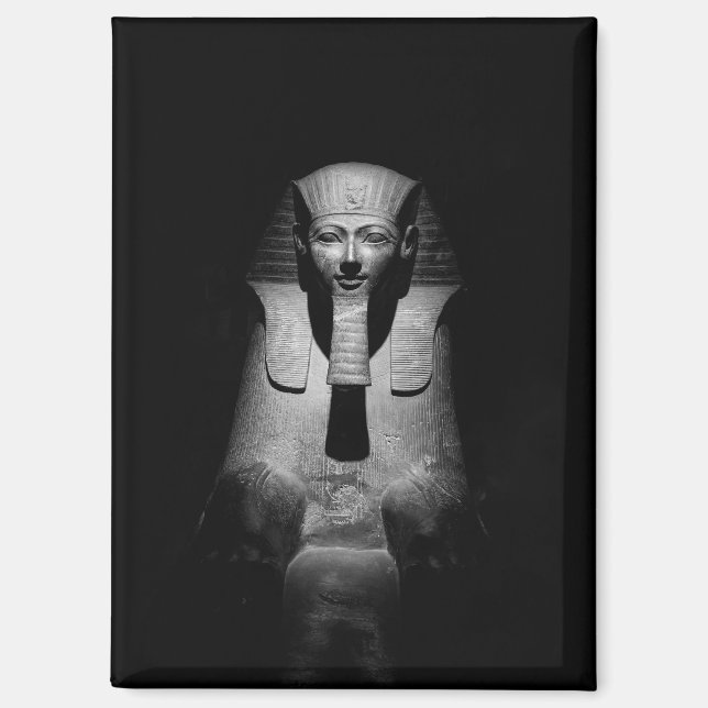 Imán Rey del faraón blanco y negro (Anverso)