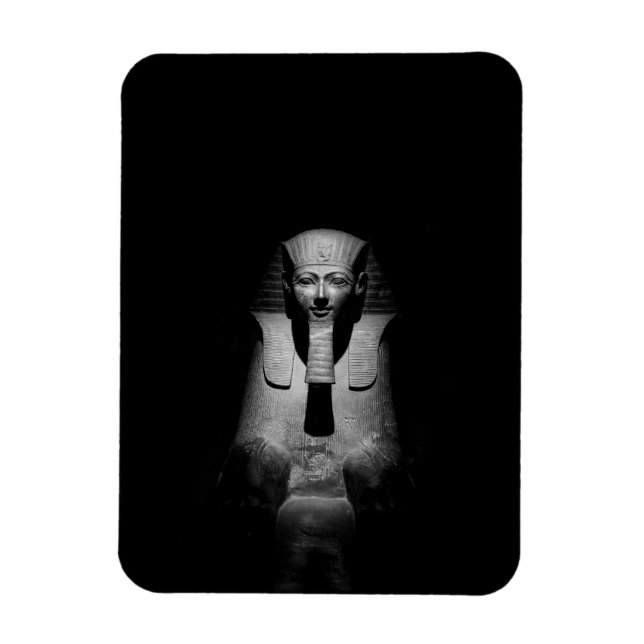 Imán Rey del faraón blanco y negro (Vertical)