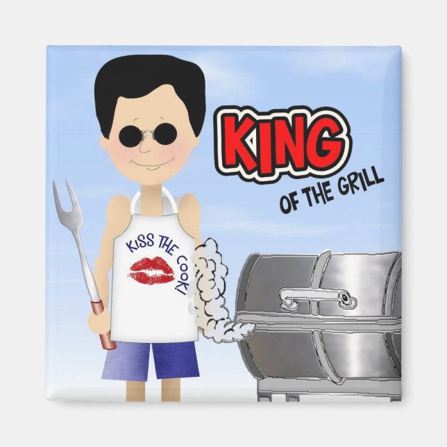 Imán Rey del Grill (Frente)