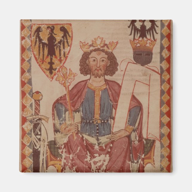 Imán Rey Enrique, ilustracion de Manasse (Frente)