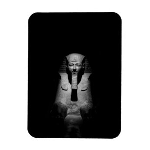 Imán Rey faraón blanco y negro