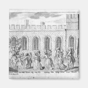 Imán Rey George III y reina Charlotte