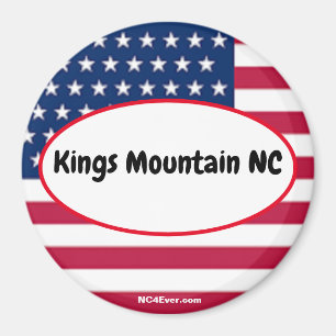 Imán Reyes Patrióticos Montaña NC Refrigerador Magnet