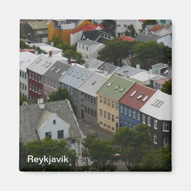 Imán Reykjavik Islandia Magnet (Frente)