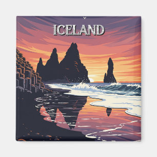 Imán Reynisdrangar Islandia Travel