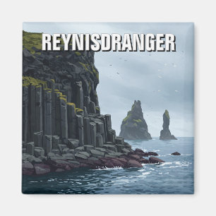 Imán Reynisdrangar Islandia Travel