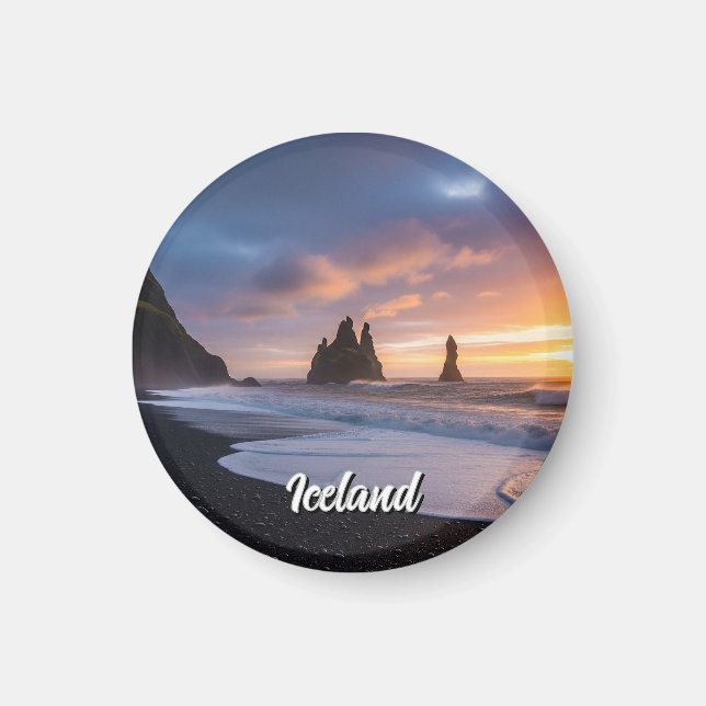 Imán Reynisdrangar Islandia Travel (Frente)
