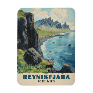Imán Reynisfjara Beach Islandia Viaje Vintage