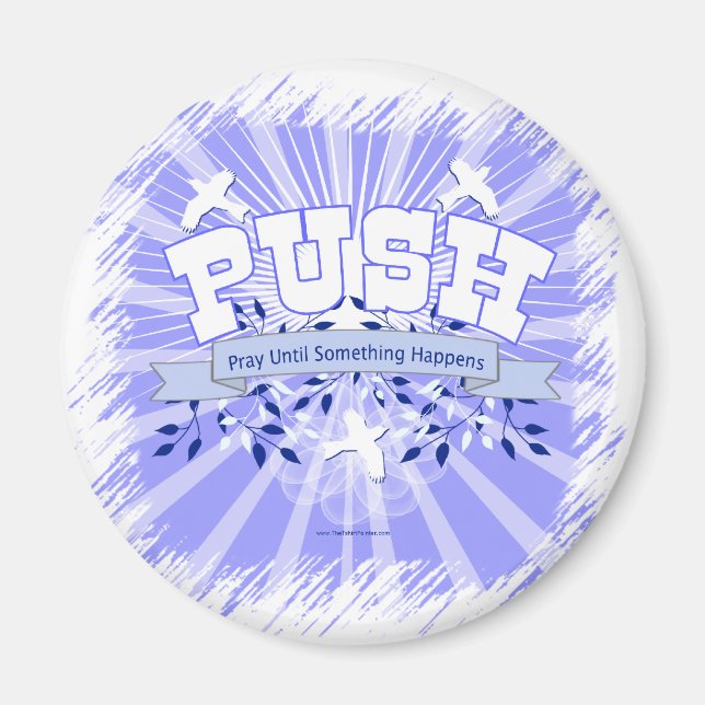 Imán Rezar hasta que algo pase (Frente)