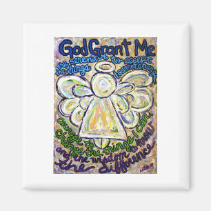 Imán Rezo de serenidad Poema Angel Personalizado Fridge