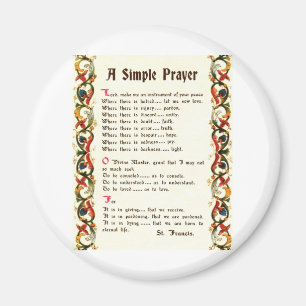 Imán rezo simple por St Francis de Assisi