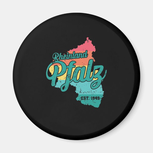 Imán Rheinland Pfalz Bundesland Deutschland (Frente)