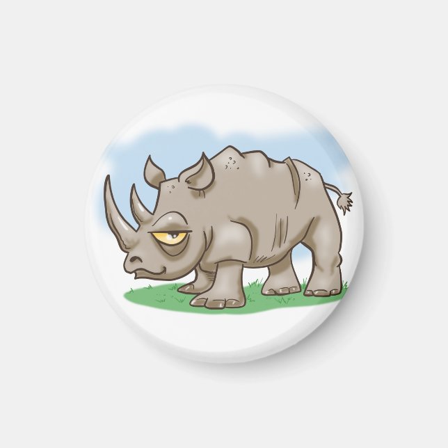 Imán Rhino, Personalizado sonriente (Frente)