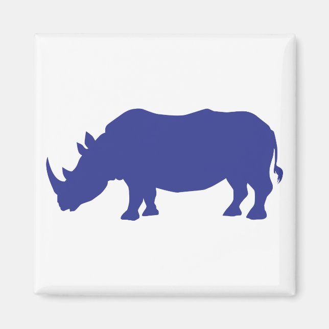 Imán Rhinoceros Silhouette (Frente)