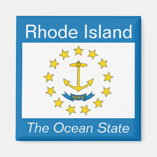 Imán Rhode Island Flag Magnet