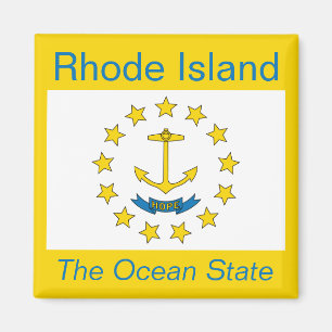Imán Rhode Island Flag Magnet
