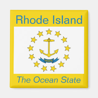 Imán Rhode Island Flag Magnet
