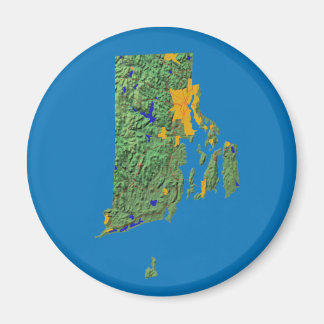 Imán Rhode Island Map Magnet