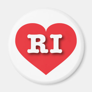 Imán Rhode Island Red Heart - Amo RI