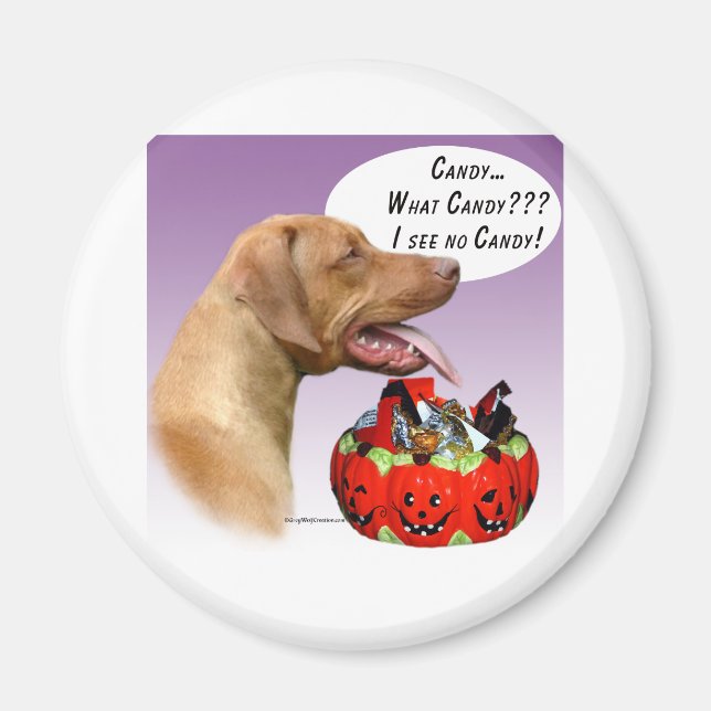 Imán Rhodesian Ridgeback Halloween Candy (Frente)