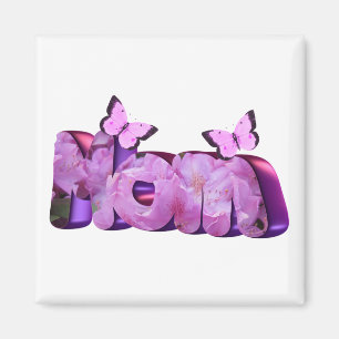 Imán Rhododendron Mom Magnet