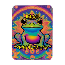 Ribbit y Radiate Boho Frog Groovy Vibes