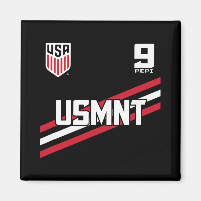 Imán Ricardo Pepi 9 Navy Usmnt Licencia Oficial  (Frente)