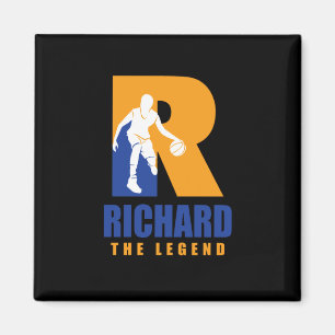 Imán Richard Personalizado Player Basketball Tu Nombre