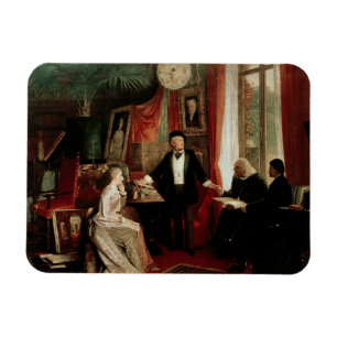Imán Richard Wagner con el daught de Franz Liszt y de