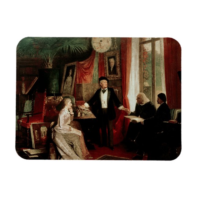 Imán Richard Wagner con Franz Liszt y Liszt (Horizontal)
