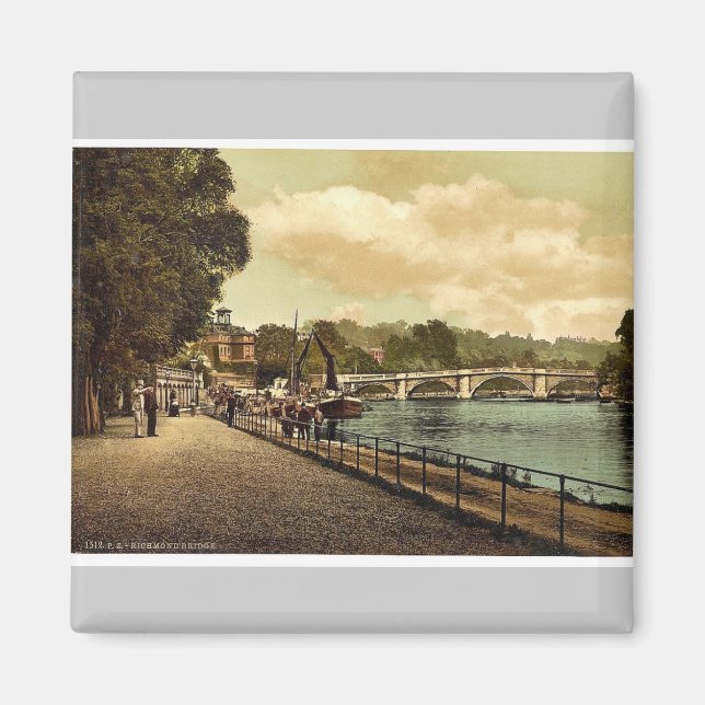 Imán Richmond, el puente, Londres y los suburbios, Ingl (Frente)