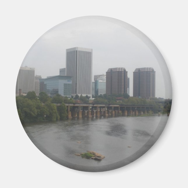Imán Richmond Virginia Skyline (Frente)