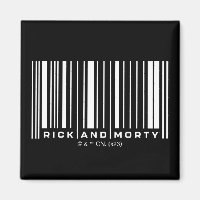 Rick and Morty Bar Code Graphic