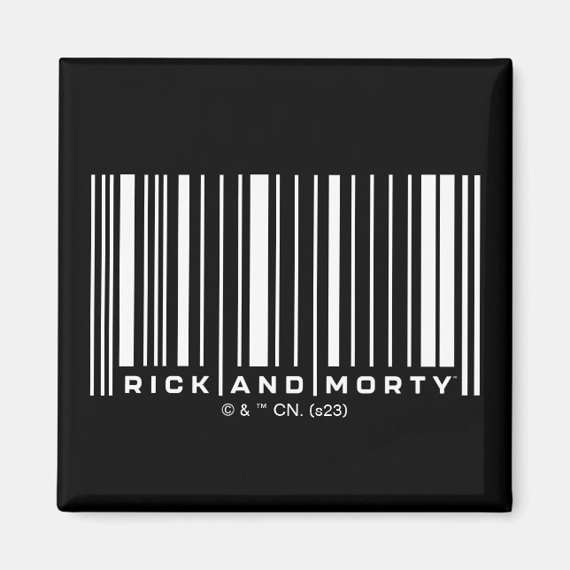 Imán Rick and Morty Bar Code Graphic (Frente)