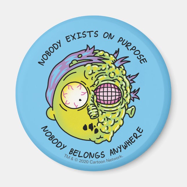 Imán RICK AND MORTY™ | Cotización estilizada de Morty F (Frente)