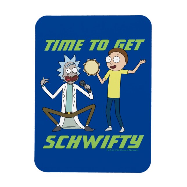 Imán RICK AND MORTY™ | Hora De Obtener Schwifty (Vertical)
