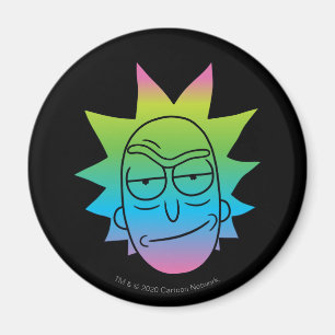 Imán RICK AND MORTY™ Patrón Rainbow Rick Head