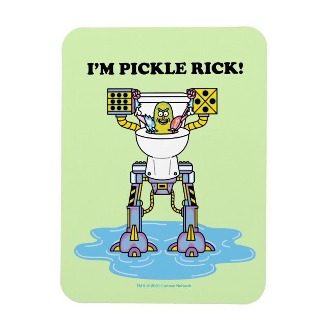 Imán RICK AND MORTY™ | Pickle Rick Toilet Mech (Vertical)